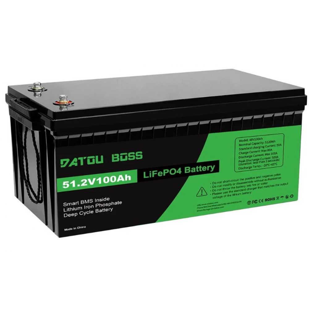 a-6994890091_lifepo4-48v100ah-akkumulyator-1000x1000 LiFePO4 48V/100AH Акумулятор Datouboss (5120W*h) для систем резервного живлення - Зображення 1